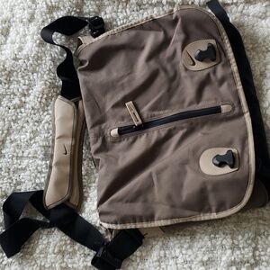 Nike 90s cordura messenger bag tan/cream/black colourway